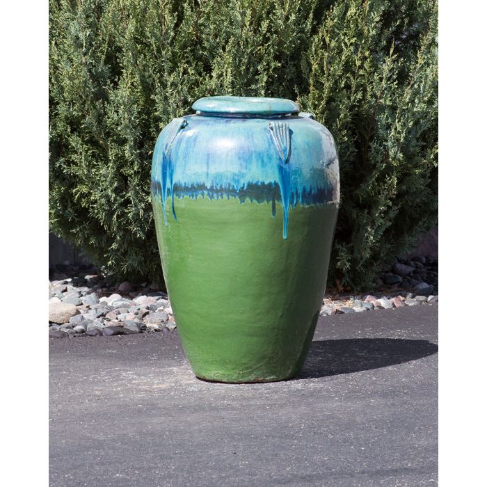 Amphora FNT3399 Ceramic Vase Complete Fountain Kit Vase Fountain Blue Thumb 