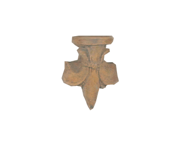 Fleur De Lis Mini Shelf Cast Stone Outdoor Asian Collection Wall Ornament Tuscan 