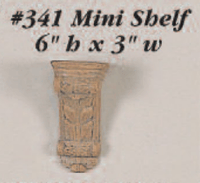 Thumbnail for Mini Shelf Cast Stone Outdoor Asian Collection Wall Ornament Tuscan 