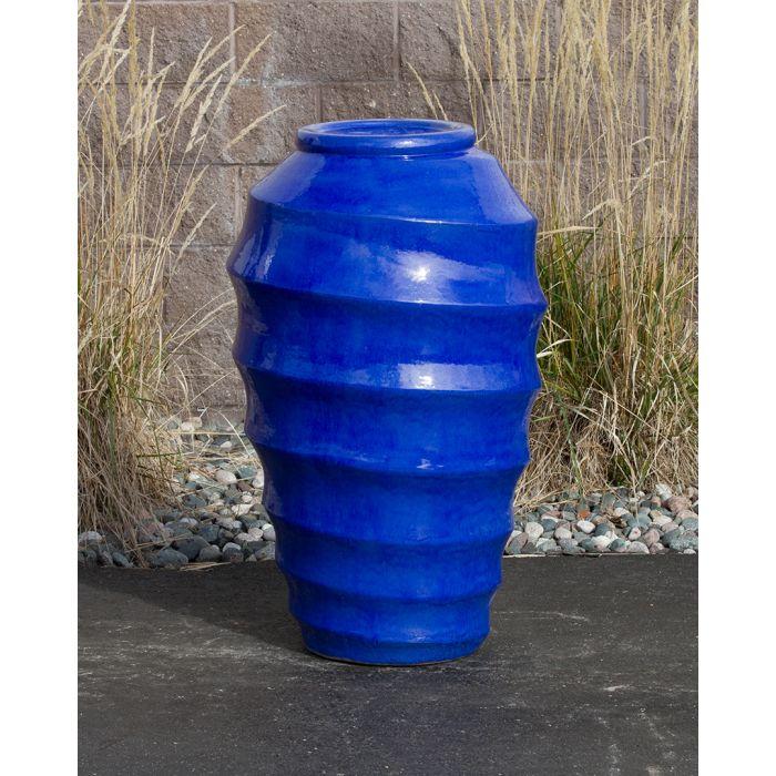 Closed Top FNT3416 Ceramic Vase Complete Fountain Kit Vase Fountain Blue Thumb 