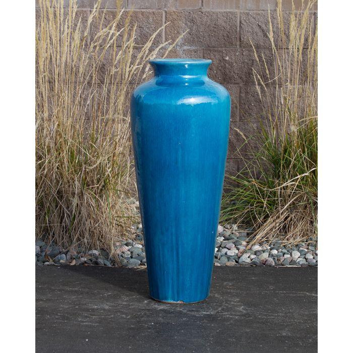 Closed Top FNT3424 Ceramic Vase Complete Fountain Kit Vase Fountain Blue Thumb 