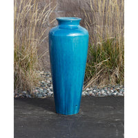 Thumbnail for Closed Top FNT3425 Ceramic Vase Complete Fountain Kit Vase Fountain Blue Thumb 