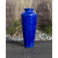 Thumbnail for Closed Top FNT3426 Ceramic Vase Complete Fountain Kit Vase Fountain Blue Thumb 