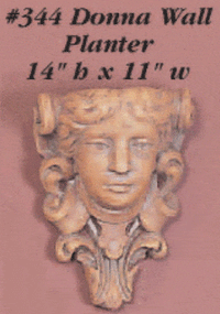 Thumbnail for Donna Wall Planter Cast Stone Outdoor Asian Collection Wall Ornament Tuscan 