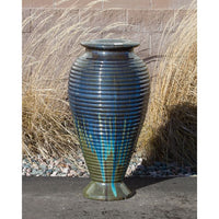 Thumbnail for Closed Top FNT3440 Ceramic Vase Complete Fountain Kit Vase Fountain Blue Thumb 