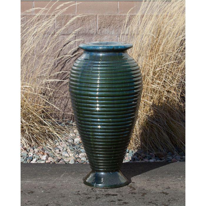 Closed Top FNT3443 Ceramic Vase Complete Fountain Kit Vase Fountain Blue Thumb 