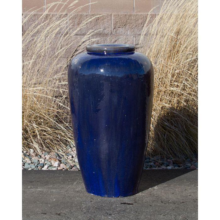 Closed Top FNT3446 Ceramic Vase Complete Fountain Kit Vase Fountain Blue Thumb 