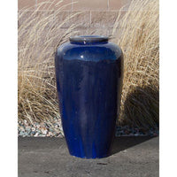 Thumbnail for Closed Top FNT3446 Ceramic Vase Complete Fountain Kit Vase Fountain Blue Thumb 