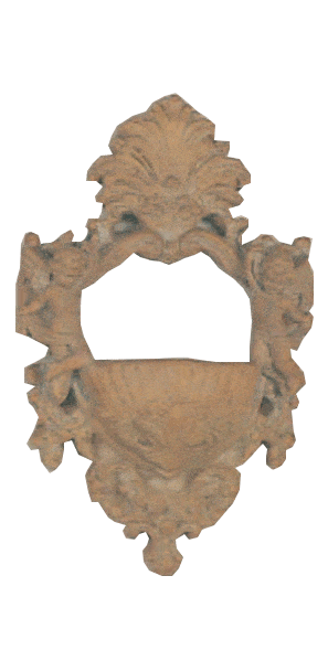 Baroque Angel Pocket Cast Stone Outdoor Asian Collection Wall Ornament Tuscan 