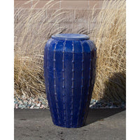 Thumbnail for Closed Top FNT3450 Ceramic Vase Complete Fountain Kit Vase Fountain Blue Thumb 