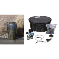 Thumbnail for Closed Top FNT3451 Ceramic Vase Complete Fountain Kit Vase Fountain Blue Thumb 