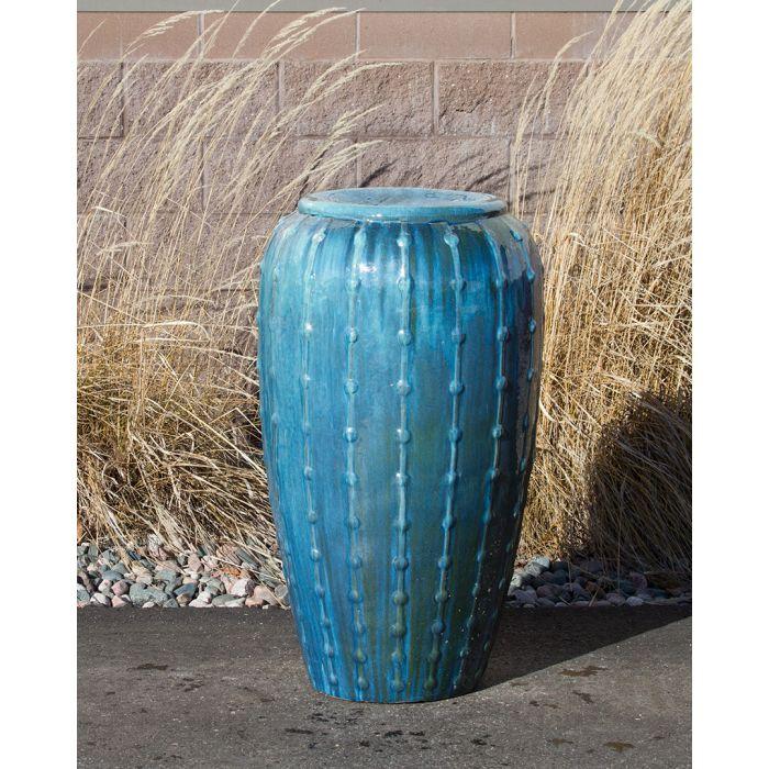 Closed Top FNT3454 Ceramic Vase Complete Fountain Kit Vase Fountain Blue Thumb 