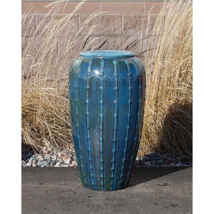 Closed Top FNT3457 Ceramic Vase Complete Fountain Kit Vase Fountain Blue Thumb 