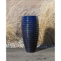 Thumbnail for Closed Top FNT3461 Ceramic Vase Complete Fountain Kit Vase Fountain Blue Thumb 