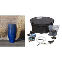 Thumbnail for Closed Top FNT3462 Ceramic Vase Complete Fountain Kit Vase Fountain Blue Thumb 