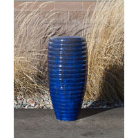 Thumbnail for Closed Top FNT3462 Ceramic Vase Complete Fountain Kit Vase Fountain Blue Thumb 