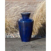 Thumbnail for Closed Top FNT3468 Ceramic Vase Complete Fountain Kit Vase Fountain Blue Thumb 
