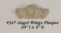 Thumbnail for Angel Wing Plaque Cast Stone Outdoor Asian Collection Wall Ornament Tuscan 