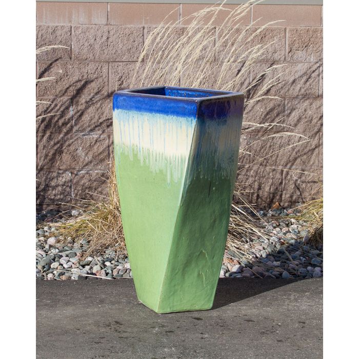 Luna FNT3476 Ceramic Vase Complete Fountain Kit Vase Fountain Blue Thumb 