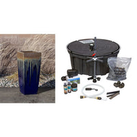 Thumbnail for Luna FNT3483 Ceramic Vase Complete Fountain Kit Vase Fountain Blue Thumb 