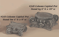 Thumbnail for Column Capital Pot Cast Stone Outdoor Asian Collection Statues Collection Tuscan 