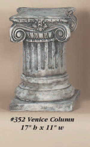 Venice Column Cast Stone Outdoor Asian Collection Statues Collection Tuscan 