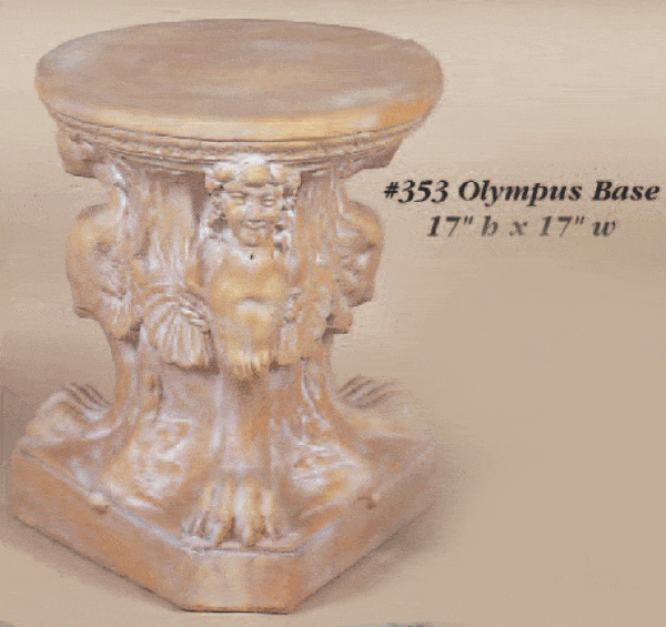 Olympus Base Cast Stone Outdoor Asian Collection Statues Collection Tuscan 