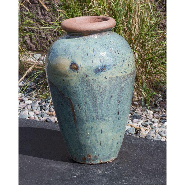 Tuscany FNT3550 Ceramic Triple Vase Complete Fountain Kit Vase Fountain Blue Thumb 