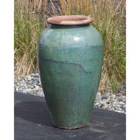 Thumbnail for Tuscany FNT3560 Ceramic Triple Vase Complete Fountain Kit Vase Fountain Blue Thumb 