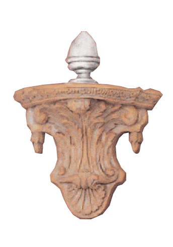 De Medeci Shelf Cast Stone Outdoor Asian Collection Wall Ornament Tuscan With Classico Fineal Natural (N) 