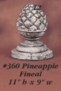 Thumbnail for Pineapple Fineal Cast Stone Outdoor Asian Collection Accessories Tuscan 