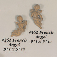 Thumbnail for French Angel Cast Stone Outdoor Asian Collection Wall Ornament Tuscan 