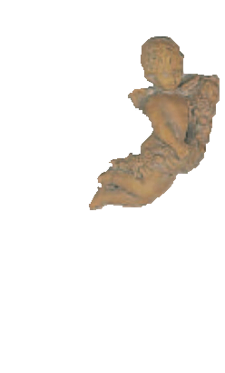 French Angel Cast Stone Outdoor Asian Collection Wall Ornament Tuscan Natural (N) Right 