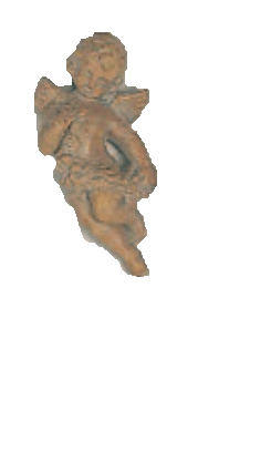French Angel Cast Stone Outdoor Asian Collection Wall Ornament Tuscan Natural (N) Left 