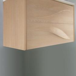 Eviva Findo 39 Inch Oak Wall Mount Bathroom Vanity with White Integrated Solid Surface Sink Bathroom Vanity Eviva 