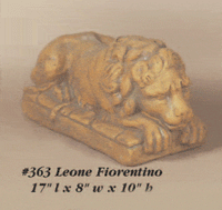 Thumbnail for Leone Fiorentino Cast Stone Outdoor Asian Collection Statues Collection Tuscan 