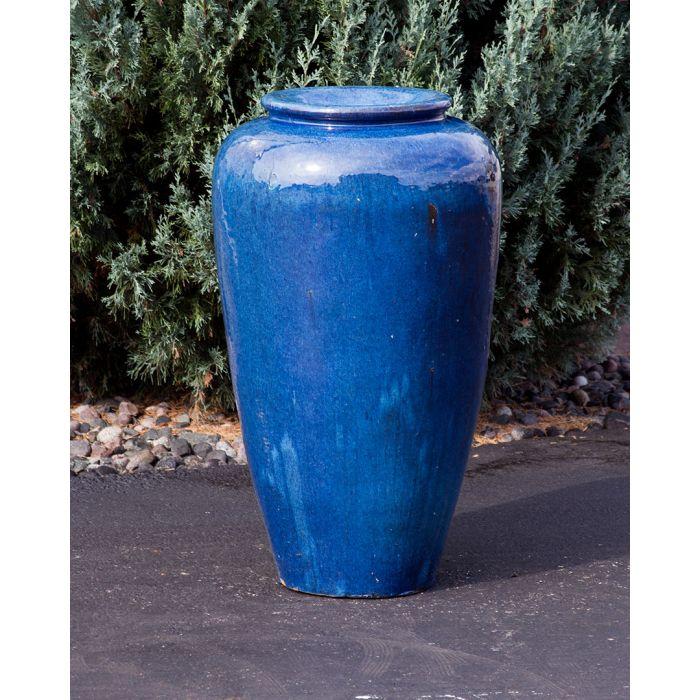 Closed Top FNT3631 Ceramic Vase Complete Fountain Kit Vase Fountain Blue Thumb 