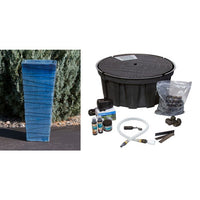 Thumbnail for Closed Top FNT3632 Ceramic Vase Complete Fountain Kit Vase Fountain Blue Thumb 