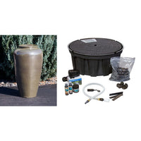 Thumbnail for Closed Top FNT3634 Ceramic Vase Complete Fountain Kit Vase Fountain Blue Thumb 