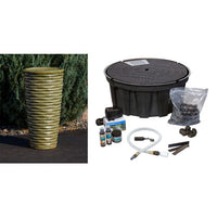Thumbnail for Closed Top FNT3638 Ceramic Vase Complete Fountain Kit Vase Fountain Blue Thumb 