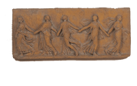 Thumbnail for Vestal Dance Plaque Cast Stone Outdoor Asian Collection Wall Ornament Tuscan 