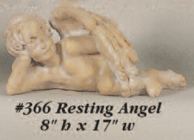 Resting Angel Cast Stone Outdoor Asian Collection Statues Tuscan 