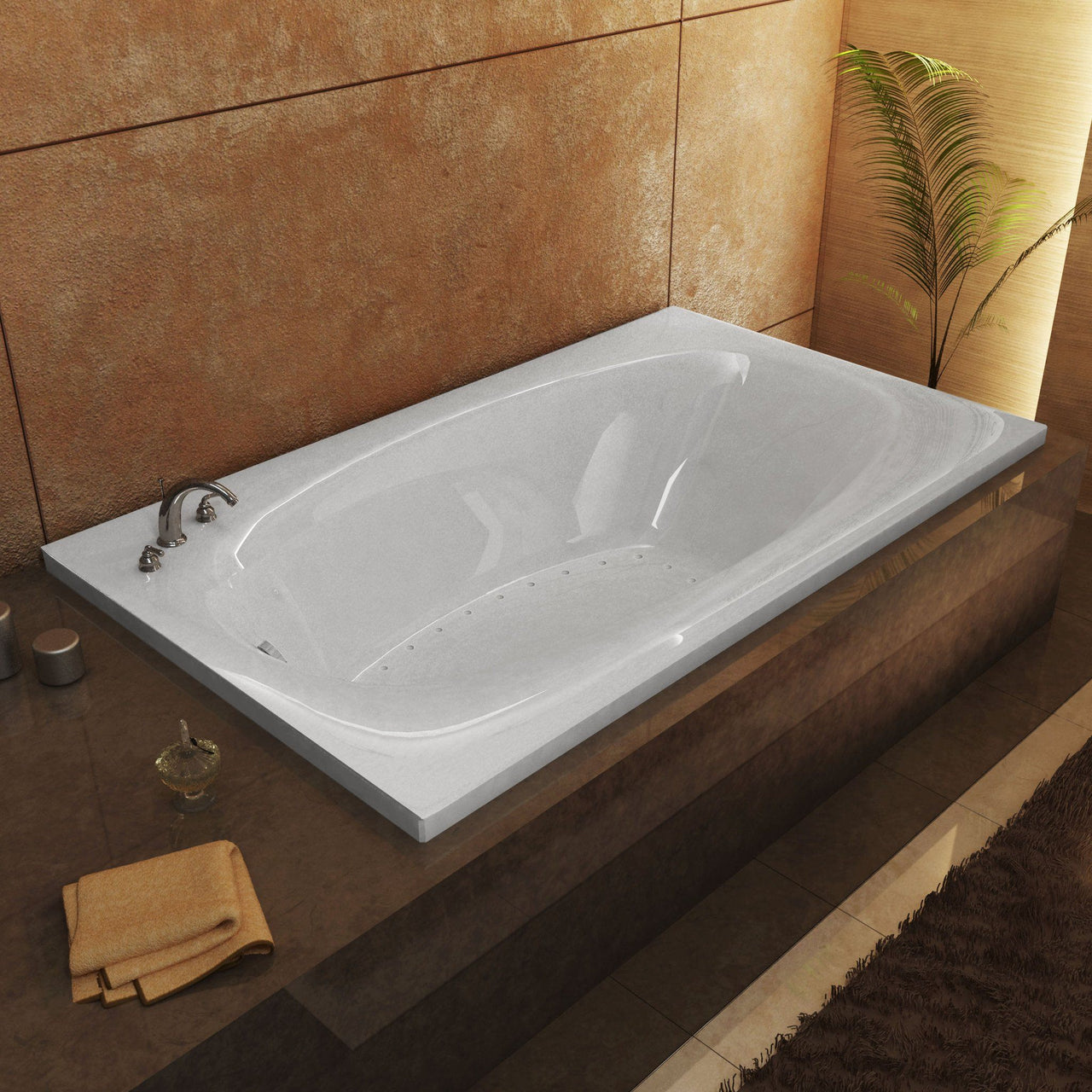 Atlantis Whirlpools 3666PAL Polaris 36 x 66 Rectangular Air Jetted Bathtub Whirlpool Bathtub Atlantis 