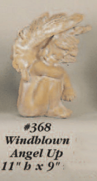 Thumbnail for Windblown Angel Up Cast Stone Outdoor Asian Collection Statues Tuscan 