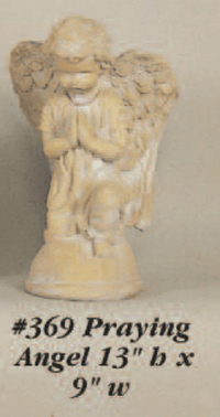 Thumbnail for Praying Angel Cast Stone Outdoor Asian Collection Statues Tuscan 