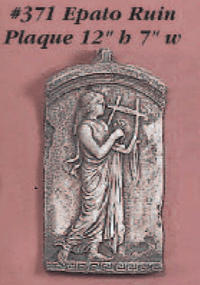 Thumbnail for Epato Ruin Plaque Cast Stone Outdoor Asian Collection Wall Ornament Tuscan 