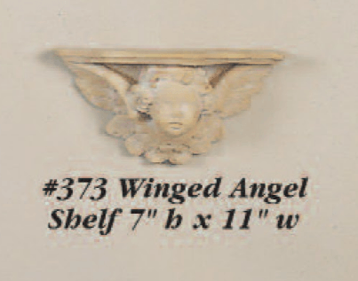 Winged Angel Shelf Cast Stone Outdoor Asian Collection Wall Ornament Tuscan 
