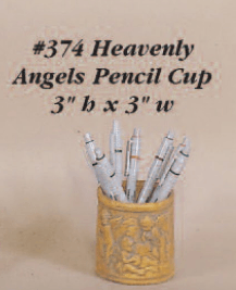 Heavenly Angels Pencil Cup Cast Stone Outdoor Asian Collections Accessories Tuscan 
