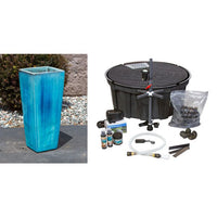 Thumbnail for Luna FNT3766 Ceramic Vase Complete Fountain Kit Vase Fountain Blue Thumb 