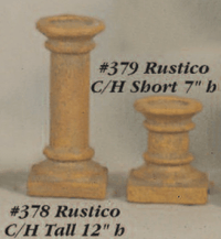 Thumbnail for Rustico Candleholder Cast Stone Outdoor Asian Collection Wall Ornament Tuscan 